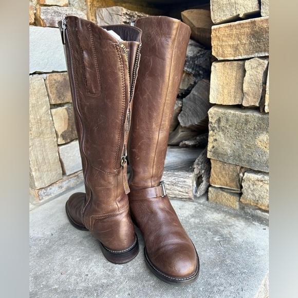 Ecco Sartorell 25 women’s knee high riding cocoa brown boots Sz-37(6.5) K - Picture 4 of 13